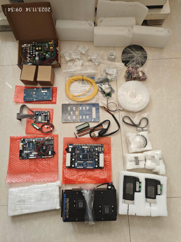 Complete UV Printer Component Kit - Pre - Assembled Parts for Large - Format Printing Equipment (Boards, Motors, Tubes, Tanks)